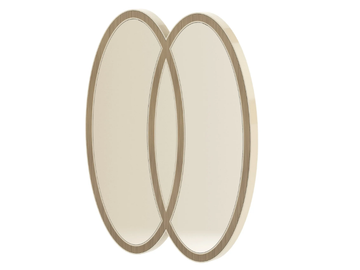 COCKTAIL - Oval framed wall-mounted wooden mirror by Stylish Club - view 2